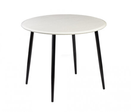 Стол круглый Сканди 1050 опоры черные 