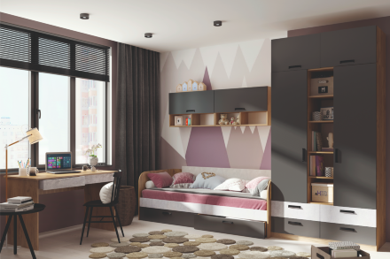 Шкаф 3-х секционный Дуглас 