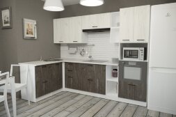 Кухонный гарнитур Сиена мега прайм, 150х270 см 