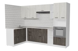 Кухонный гарнитур Сиена мега прайм, 150х270 см 